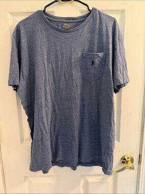Polo by Ralph Lauren Heather Blue Short Sleeve Pocket Tee
